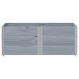 Garden Planter Grey 150x100 cm Solid Wood Pine