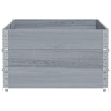 Garden Planter Grey 150x100 cm Solid Wood Pine