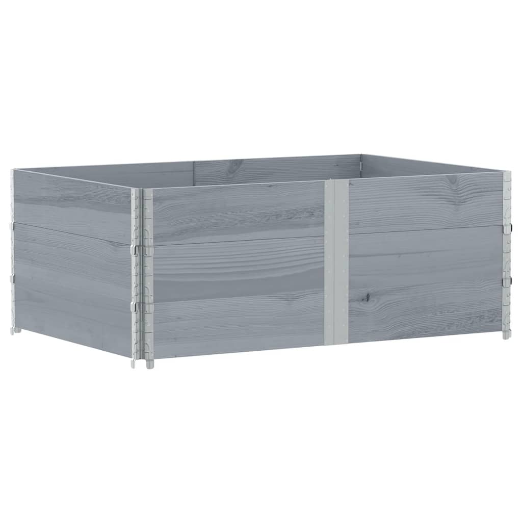 Garden Planter Grey 150x100 cm Solid Wood Pine