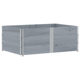 Garden Planter Grey 150x100 cm Solid Wood Pine
