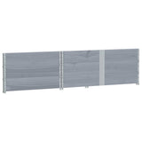 Garden Planter Grey 150x100 cm Solid Wood Pine
