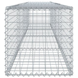 Gabion Basket with Cover 400x50x50 cm Galvanised Iron