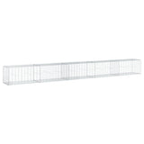 Gabion Basket with Cover 500x50x50 cm Galvanised Iron