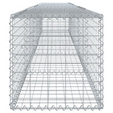 Gabion Basket with Cover 500x50x50 cm Galvanised Iron