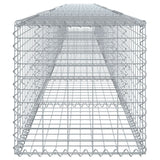 Gabion Basket with Cover 800x50x50 cm Galvanised Iron