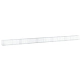 Gabion Basket with Cover 1000x50x50 cm Galvanised Iron