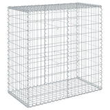 Gabion Basket with Cover 100x50x100 cm Galvanised Iron
