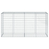 Gabion Basket with Cover 200x50x100 cm Galvanised Iron