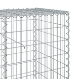 Gabion Basket with Cover 1200x50x100 cm Galvanised Iron