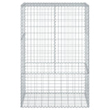 Gabion Basket with Cover 100x50x150 cm Galvanised Iron