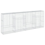 Gabion Basket with Cover 400x50x150 cm Galvanised Iron