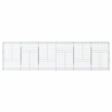 Gabion Basket with Cover 600x50x150 cm Galvanised Iron