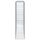 Gabion Basket with Cover 200x50x200 cm Galvanised Iron
