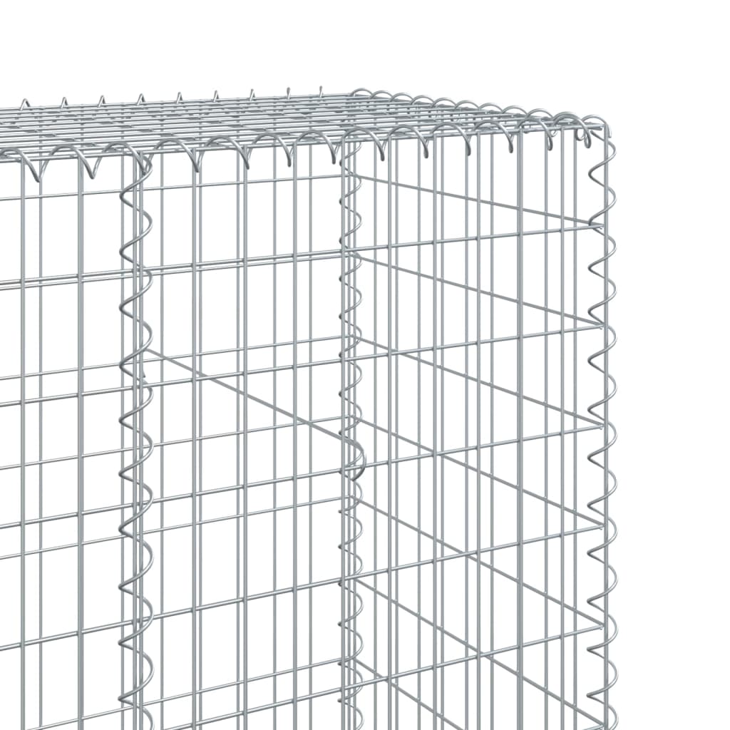 Gabion Basket with Cover 600x50x200 cm Galvanised Iron