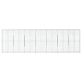 Gabion Basket with Cover 700x50x200 cm Galvanised Iron
