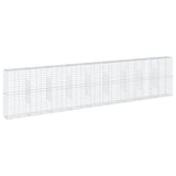 Gabion Basket with Cover 900x50x200 cm Galvanised Iron