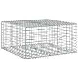 Gabion Basket with Cover 100x100x50 cm Galvanised Iron