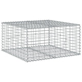 Gabion Basket with Cover 100x100x50 cm Galvanised Iron