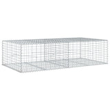 Gabion Basket with Cover 200x100x50 cm Galvanised Iron