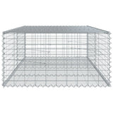 Gabion Basket with Cover 200x100x50 cm Galvanised Iron