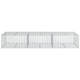 Gabion Basket with Cover 300x100x50 cm Galvanised Iron