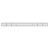 Gabion Basket with Cover 900x100x50 cm Galvanised Iron
