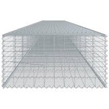 Gabion Basket with Cover 1200x100x50 cm Galvanised Iron