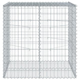 Gabion Basket with Cover 100x100x100 cm Galvanised Iron