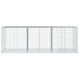 Gabion Basket with Cover 300x100x100 cm Galvanised Iron