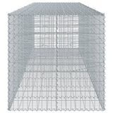 Gabion Basket with Cover 450x100x100 cm Galvanised Iron