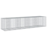 Gabion Basket with Cover 450x100x100 cm Galvanised Iron