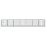 Gabion Basket with Cover 700x100x100 cm Galvanised Iron