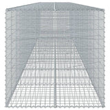 Gabion Basket with Cover 900x100x100 cm Galvanised Iron