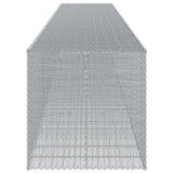 Gabion Basket with Cover 1150x100x100 cm Galvanised Iron