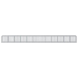Gabion Basket with Cover 1200x100x100 cm Galvanised Iron