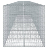 Gabion Basket with Cover 1200x100x100 cm Galvanised Iron