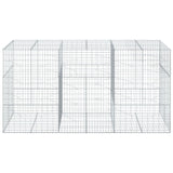 Gabion Basket with Cover 300x100x150 cm Galvanised Iron