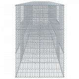 Gabion Basket with Cover 900x100x150 cm Galvanised Iron
