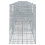 Gabion Basket with Cover 1200x100x150 cm Galvanised Iron