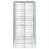 Gabion Basket with Cover 150x100x200 cm Galvanised Iron