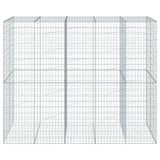 Gabion Basket with Cover 250x100x200 cm Galvanised Iron