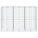 Gabion Basket with Cover 300x100x200 cm Galvanised Iron