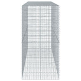 Gabion Basket with Cover 350x100x200 cm Galvanised Iron