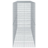 Gabion Basket with Cover 400x100x200 cm Galvanised Iron