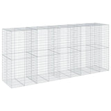 Gabion Basket with Cover 450x100x200 cm Galvanised Iron