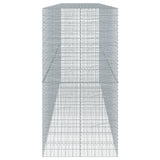 Gabion Basket with Cover 550x100x200 cm Galvanised Iron