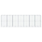Gabion Basket with Cover 700x100x200 cm Galvanised Iron