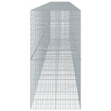 Gabion Basket with Cover 950x100x200 cm Galvanised Iron
