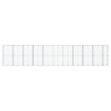 Gabion Basket with Cover 1050x100x200 cm Galvanised Iron