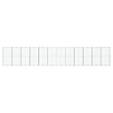 Gabion Basket with Cover 1200x100x200 cm Galvanised Iron